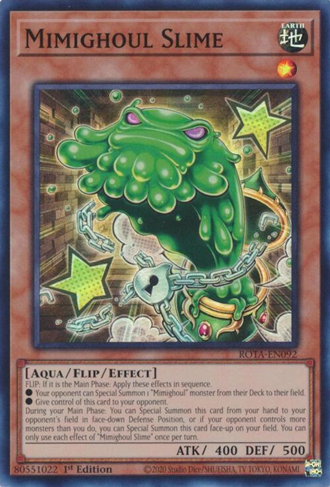 Mimighoul Slime - (ROTA-EN092) Super Rare - 1st Edition