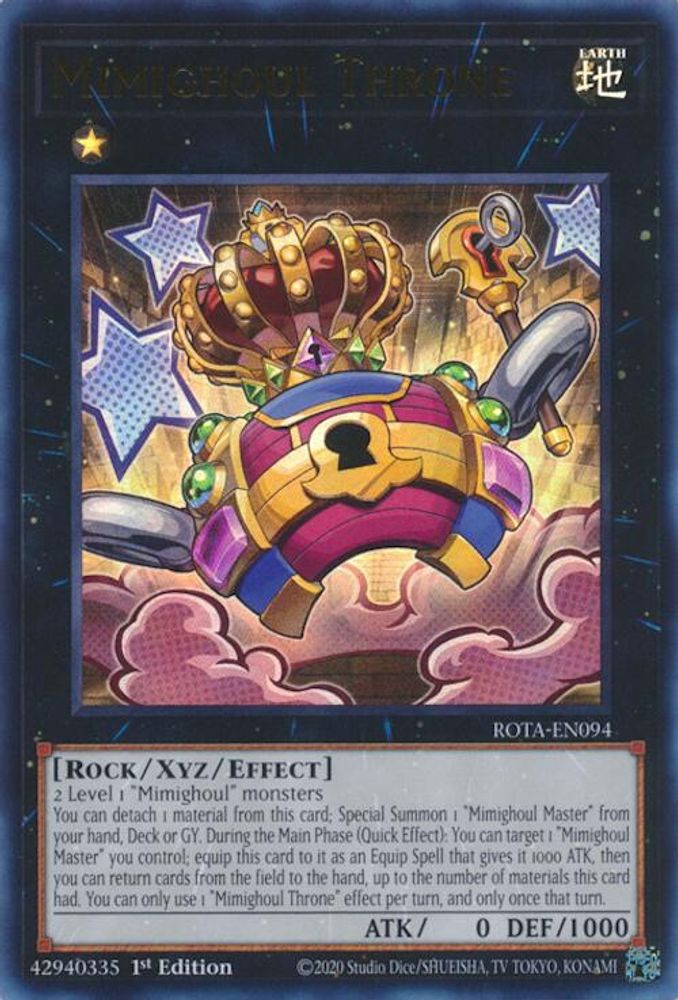 Mimighoul Throne - (ROTA-EN094) Ultra Rare - 1st Edition