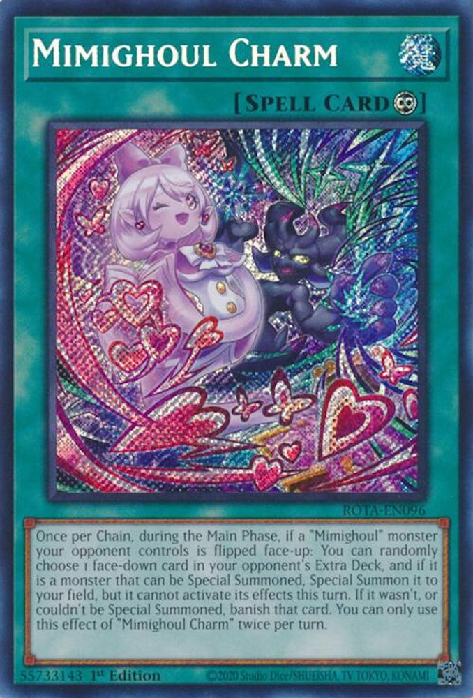 Mimighoul Charm - (ROTA-EN096) Secret Rare - 1st Edition