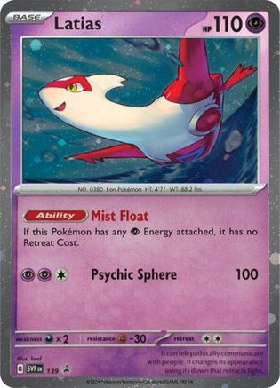 Latias - SVP 139 - Pokemon SV Scarlet & Violet Promo