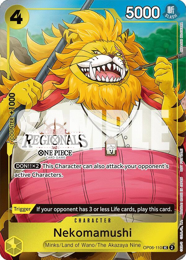 Nekomamushi - OP06-110 - 2024 OFFLINE Regionals Participant Promo