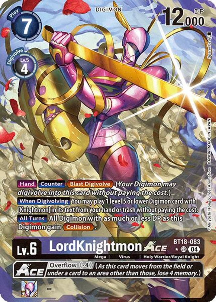 LordKnightmon ACE (Alternate Art) (BT18-083) SR★ - Digimon Release Special Booster 2.0