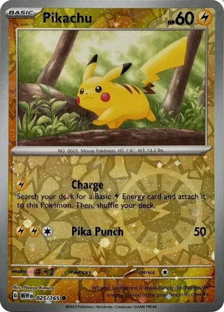 [COSMOS HOLO] Pikachu - 025/165 - Reverse Holo Costco Exclusive Promo