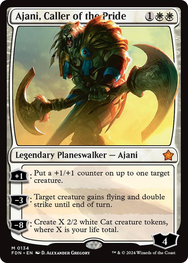 Ajani, Caller of the Pride - #134 Mythic Foundations