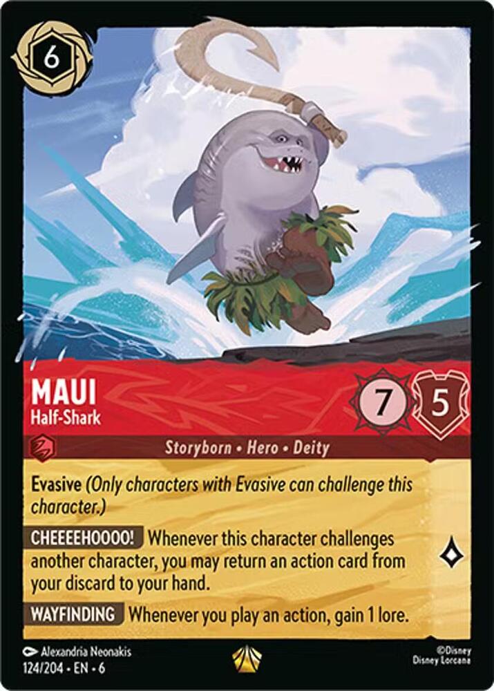 Maui - Half-Shark - 124/204 - Legendary - Lorcana Azurite Sea