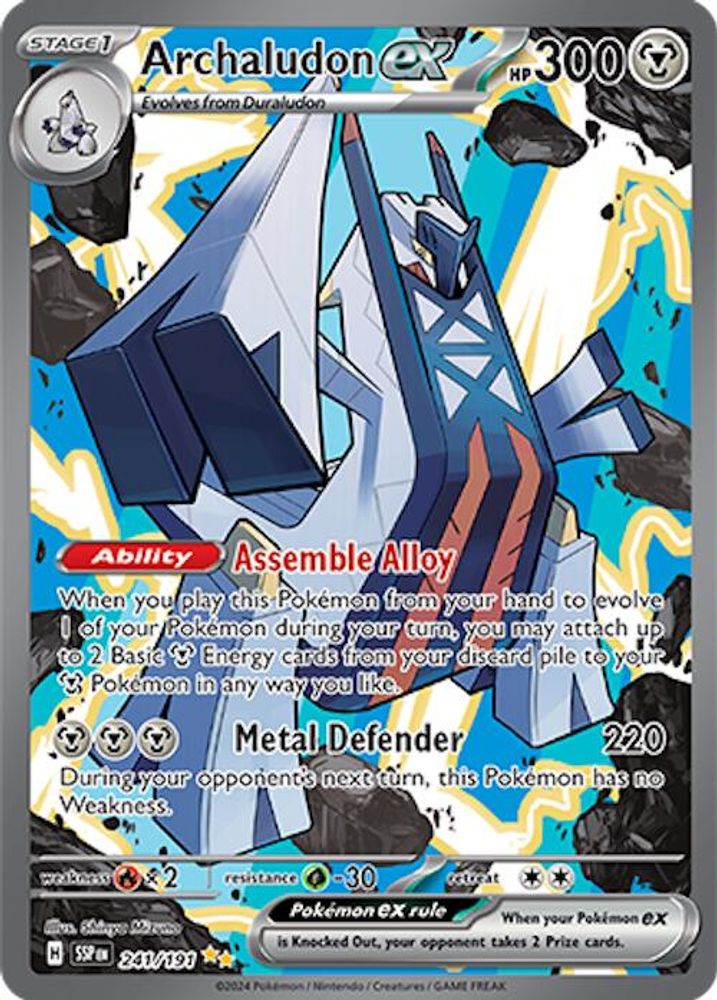 Archaludon ex - [  241/191 ] - Special Illustration Rare - Pokemon SV08 Surging Sparks