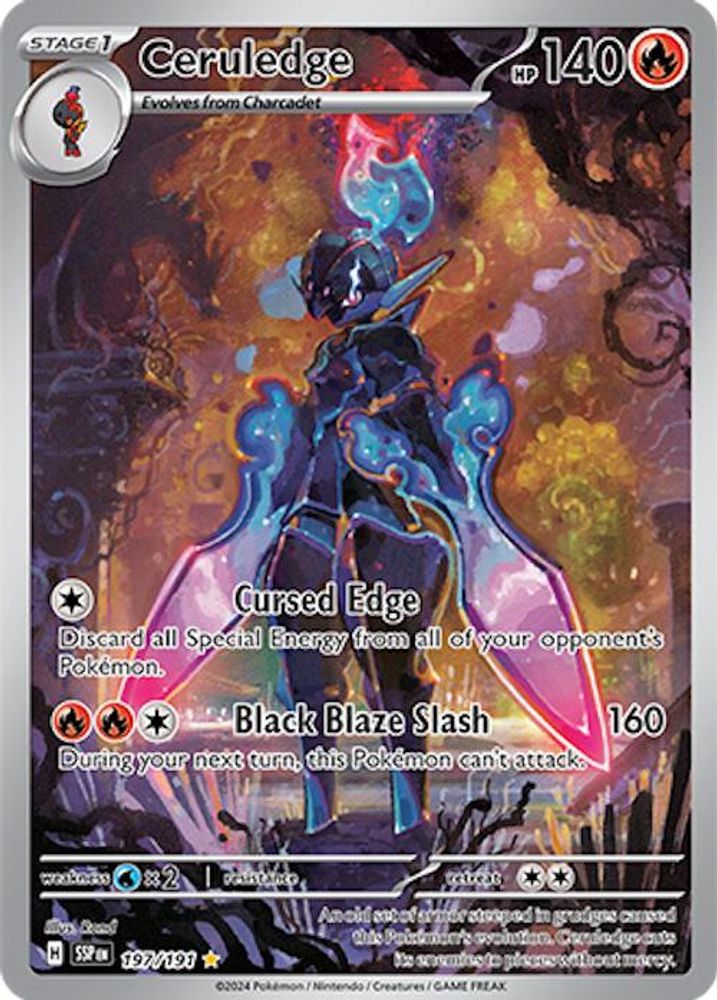Ceruledge - [  197/191 ] - Illustration Rare - Pokemon SV08 Surging Sparks