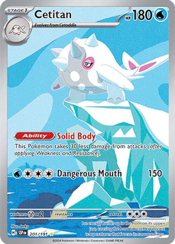Cetitan - [  201/191 ] - Illustration Rare - Pokemon SV08 Surging Sparks