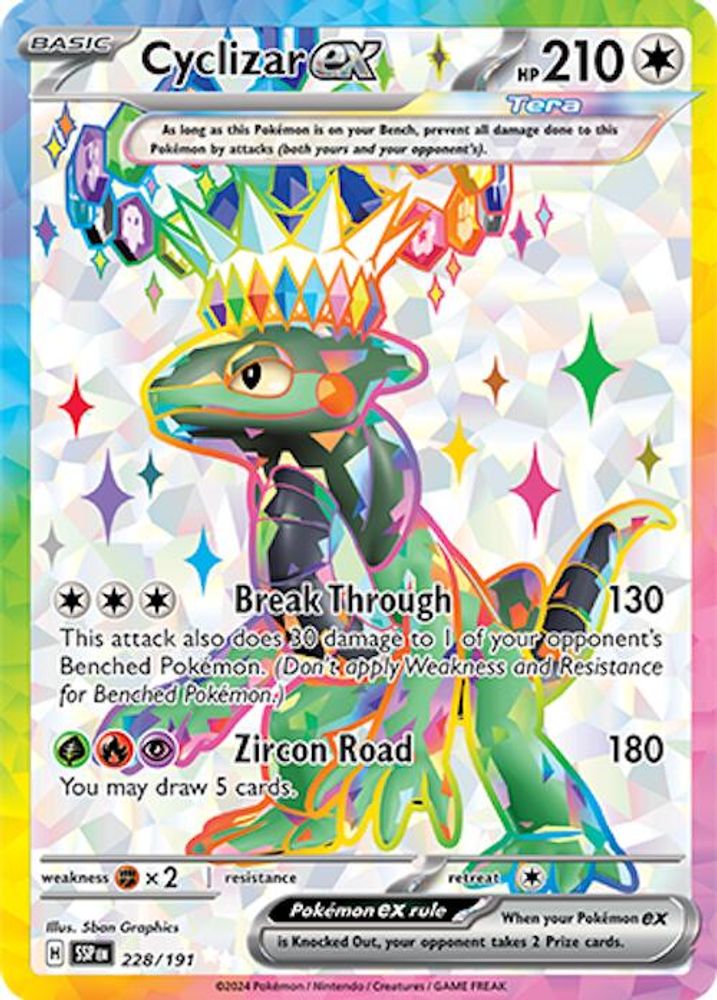 Cyclizar ex - [  228/191 ] - Ultra Rare - Pokemon SV08 Surging Sparks