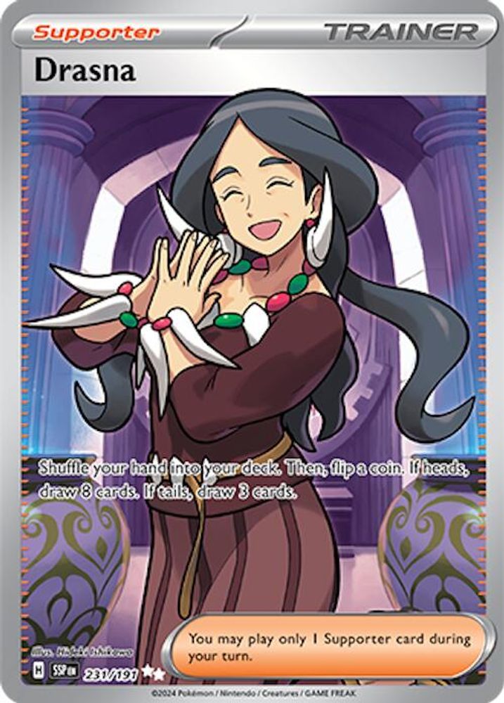 Drasna - [  231/191 ] - Ultra Rare - Pokemon SV08 Surging Sparks