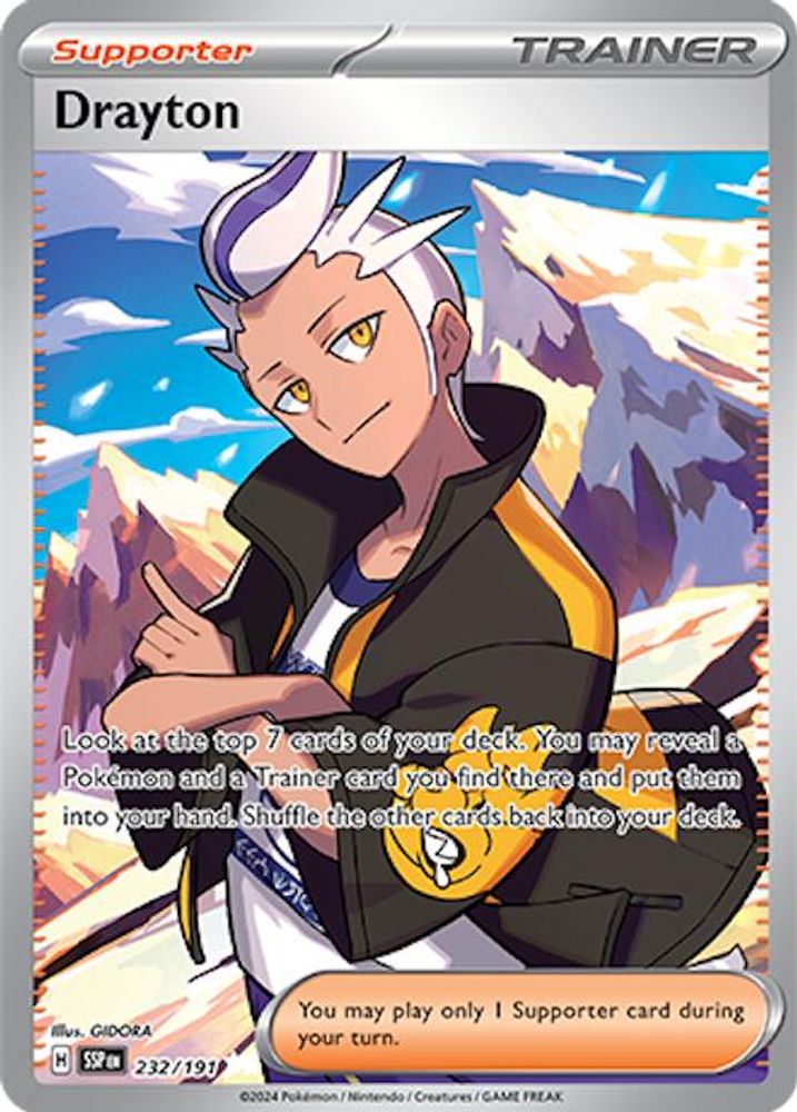 Drayton - [  232/191 ] - Ultra Rare - Pokemon SV08 Surging Sparks