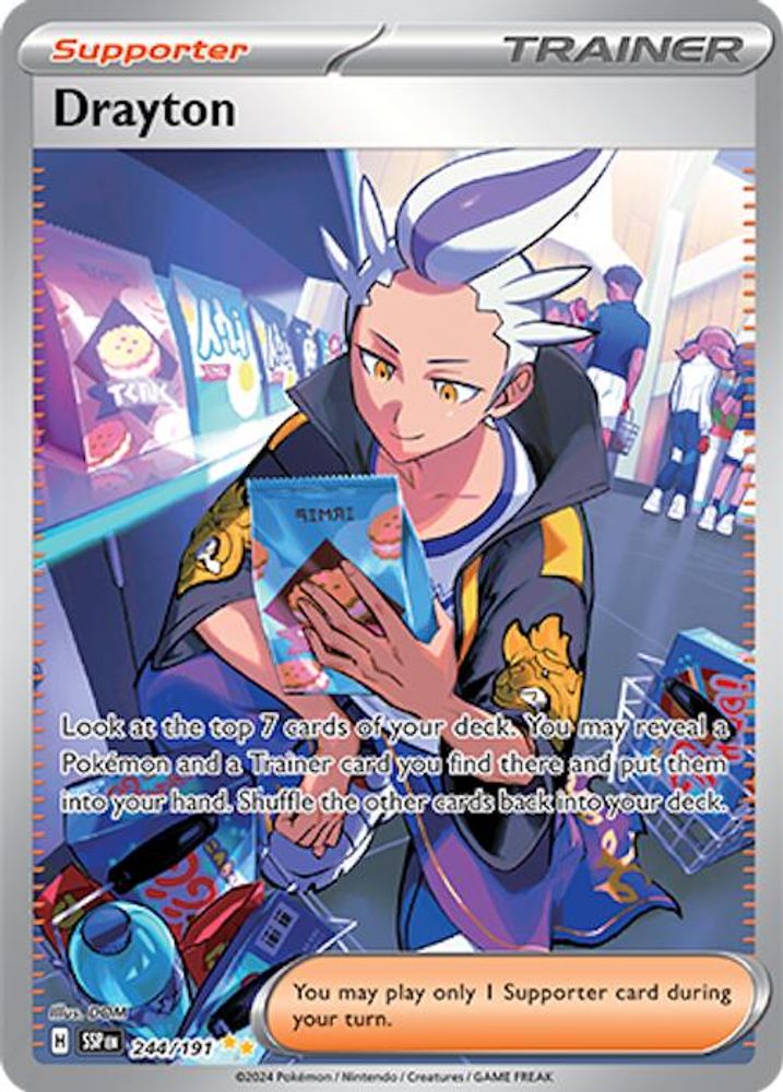 Drayton - [  244/191 ] - Special Illustration Rare - Pokemon SV08 Surging Sparks
