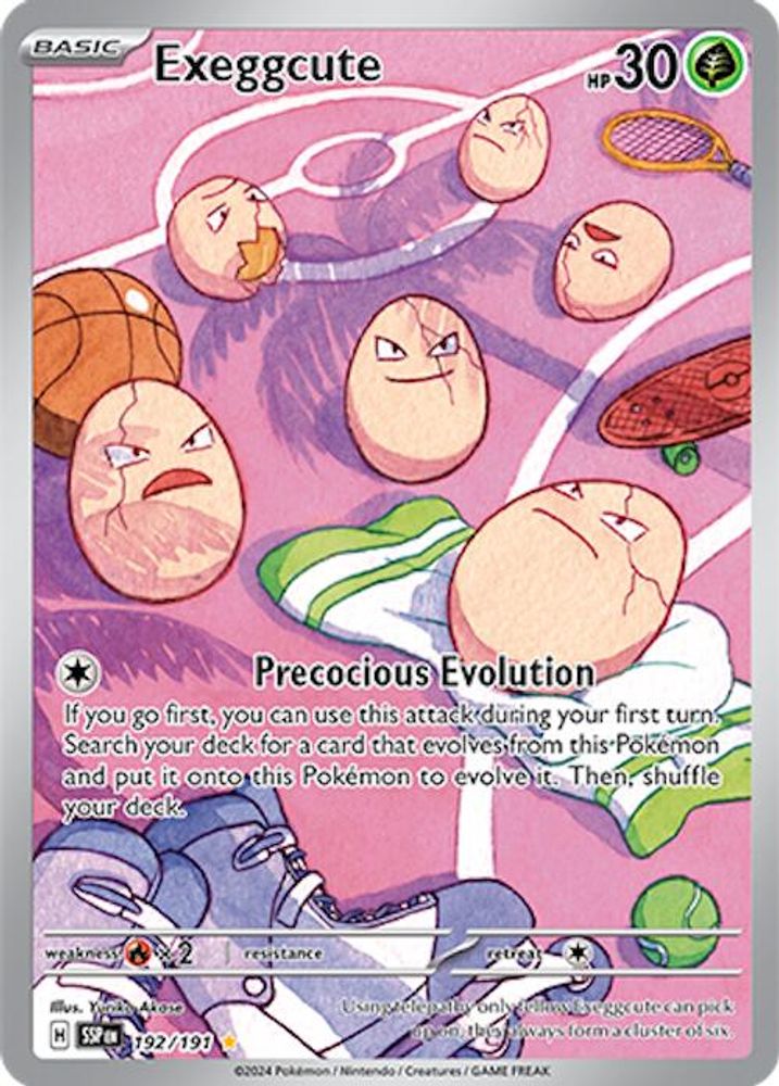 Exeggcute - [  192/191 ] - Illustration Rare - Pokemon SV08 Surging Sparks