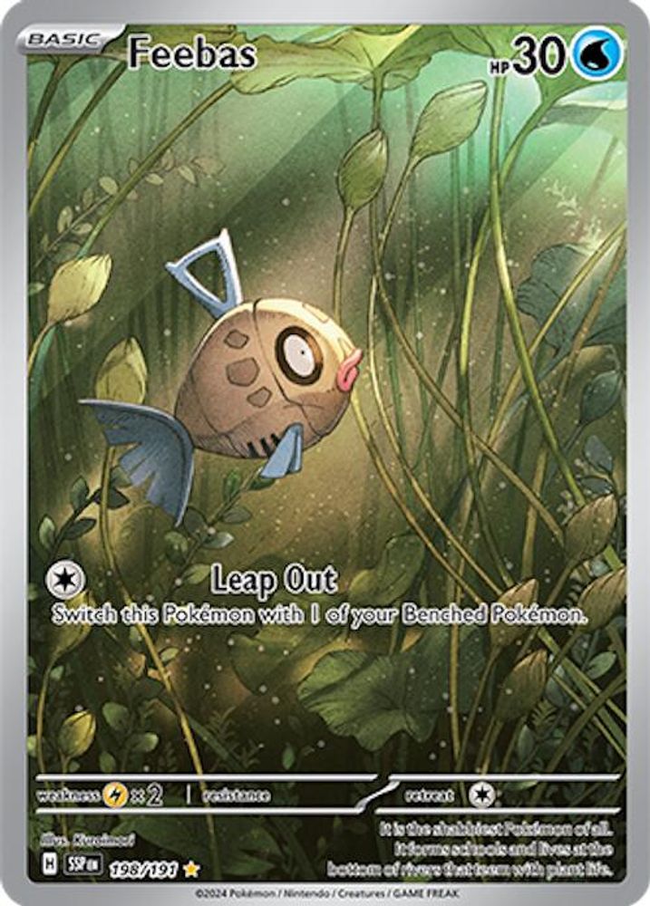 Feebas - [  198/191 ] - Illustration Rare - Pokemon SV08 Surging Sparks
