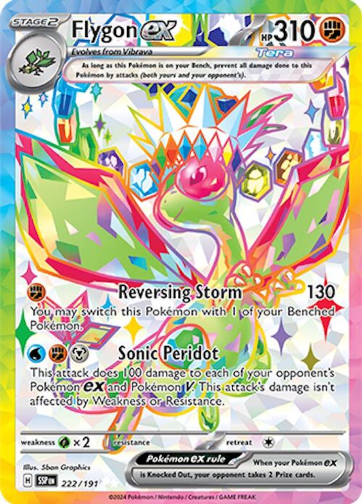 Flygon ex - [  222/191 ] - Ultra Rare - Pokemon SV08 Surging Sparks
