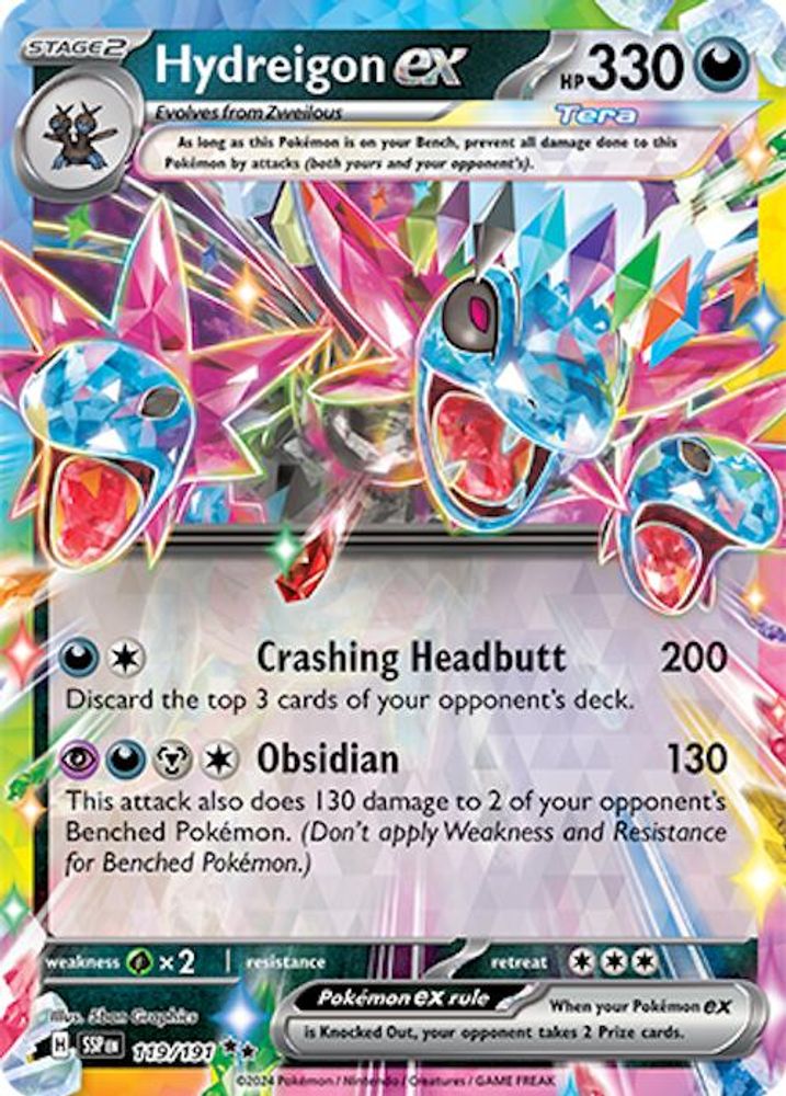 Hydreigon ex - [  119/191 ] - Double Rare - Pokemon SV08 Surging Sparks
