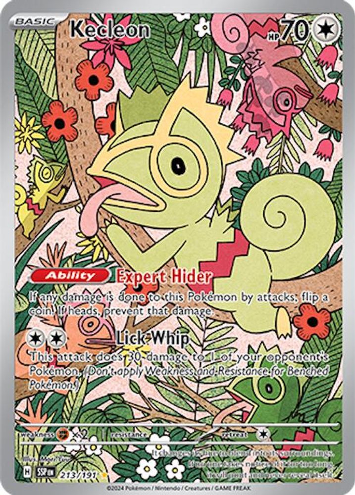 Kecleon - [  213/191 ] - Illustration Rare - Pokemon SV08 Surging Sparks