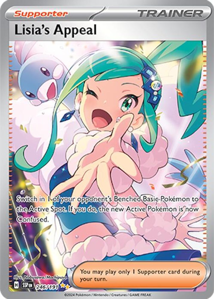 Lisia's Appeal - [  246/191 ] - Special Illustration Rare - Pokemon SV08 Surging Sparks