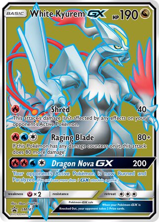 White Kyurem GX - Sm141 - Full Art Promo