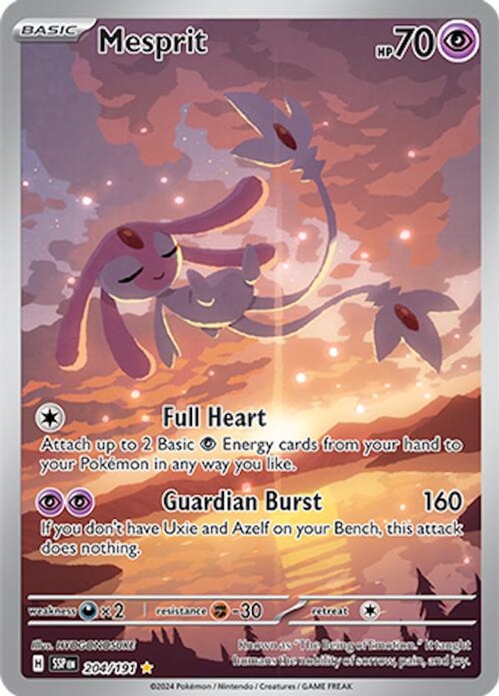 Mesprit - [  204/191 ] - Illustration Rare - Pokemon SV08 Surging Sparks