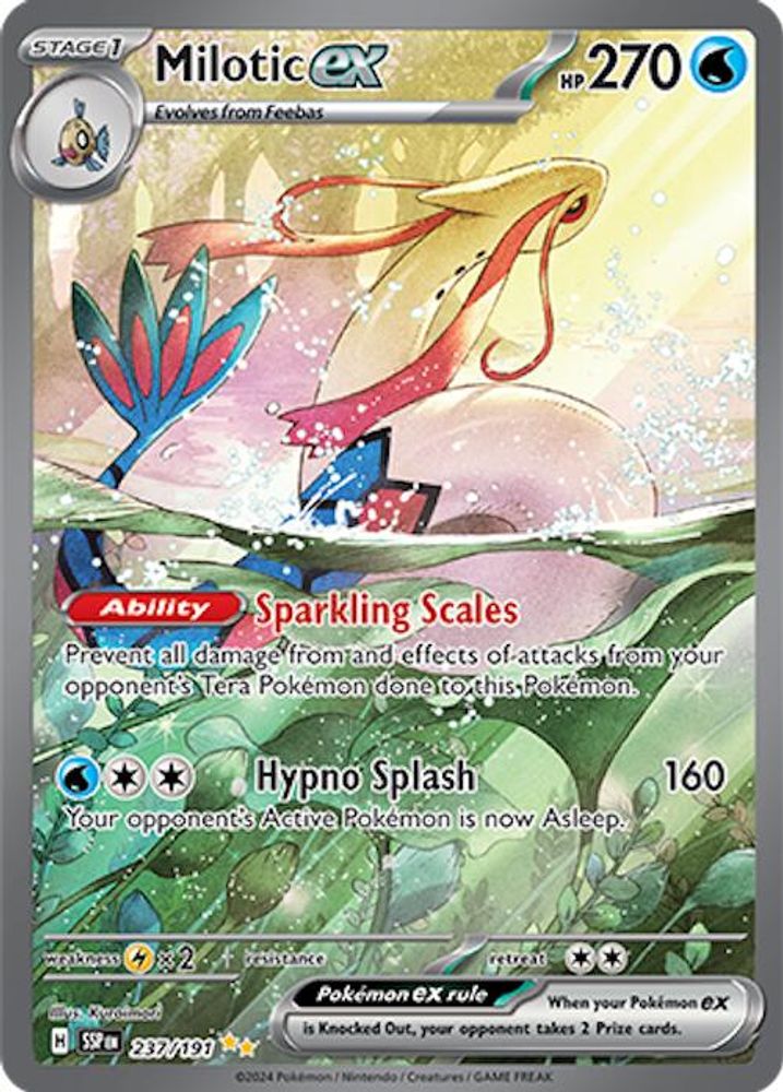 Milotic ex - [  237/191 ] - Special Illustration Rare - Pokemon SV08 Surging Sparks