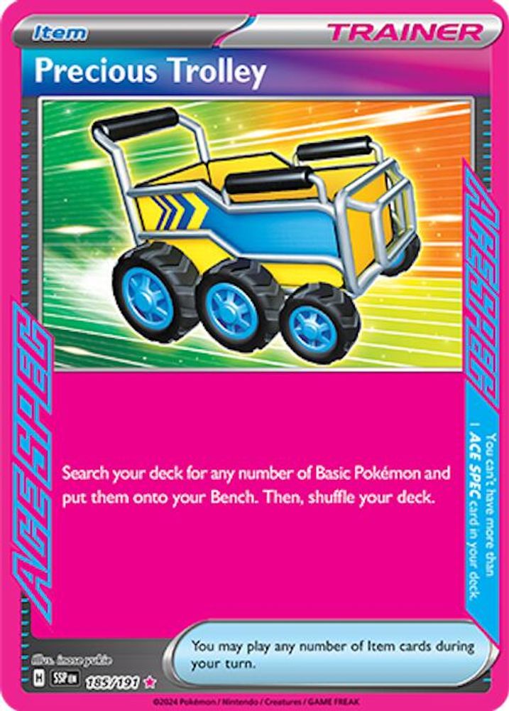 Precious Trolley - [  185/191 ] - ACE SPEC Rare - Pokemon SV08 Surging Sparks