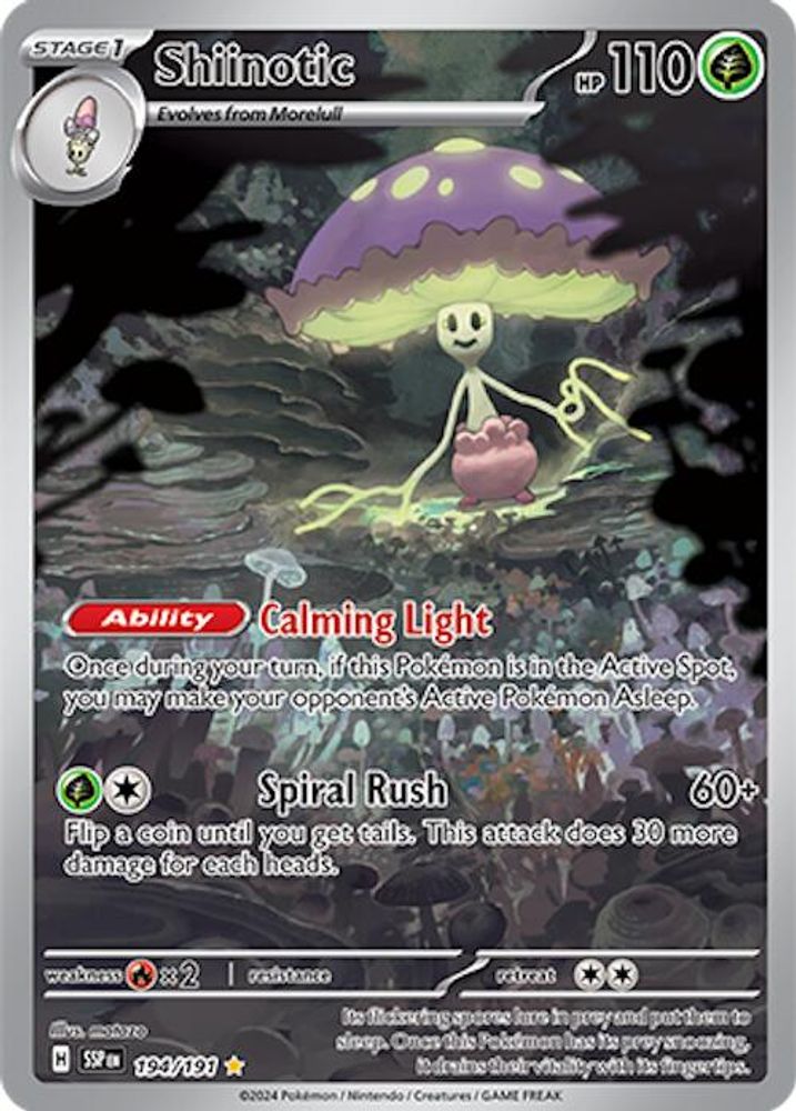 Shiinotic - [  194/191 ] - Illustration Rare - Pokemon SV08 Surging Sparks