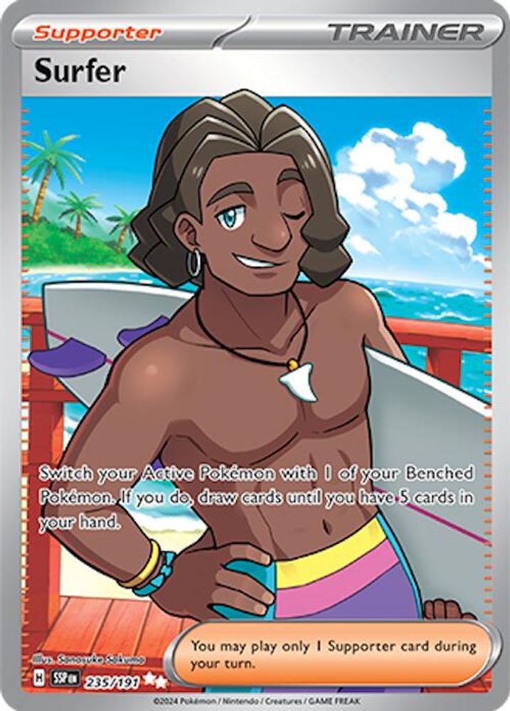 Surfer - [  235/191 ] - Ultra Rare - Pokemon SV08 Surging Sparks