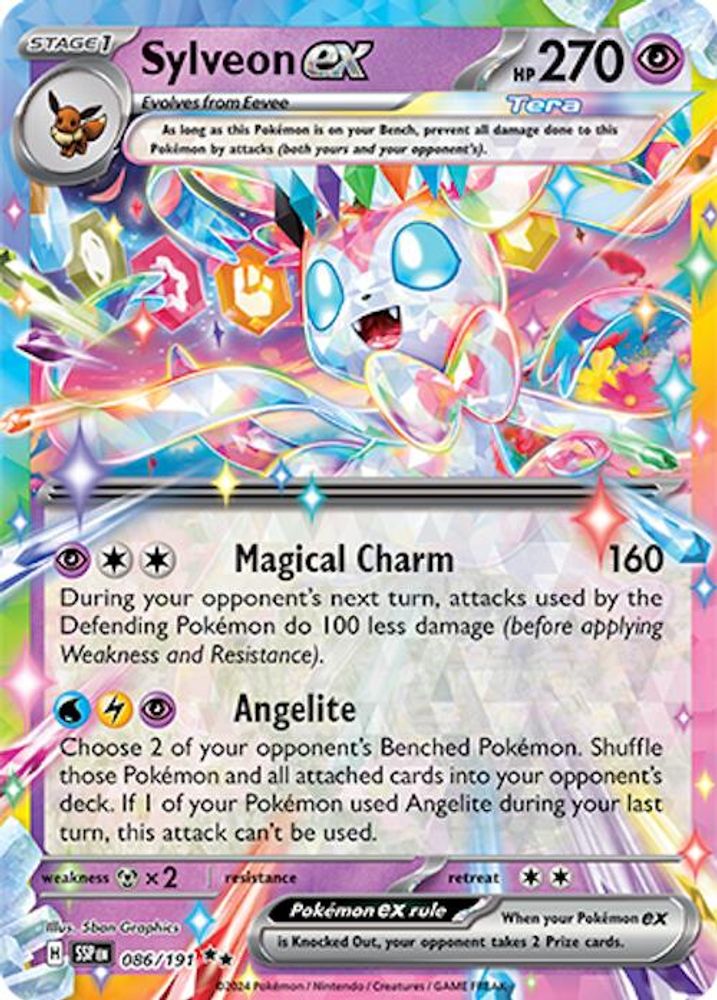 Sylveon ex - [  086/191 ] - Double Rare - Pokemon SV08 Surging Sparks