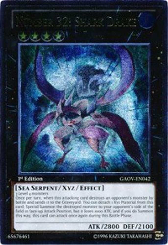 [ULTIMATE RARE] Number 32: Shark Drake - (GAOV-EN042) - Ultimate Rare  1st Edition