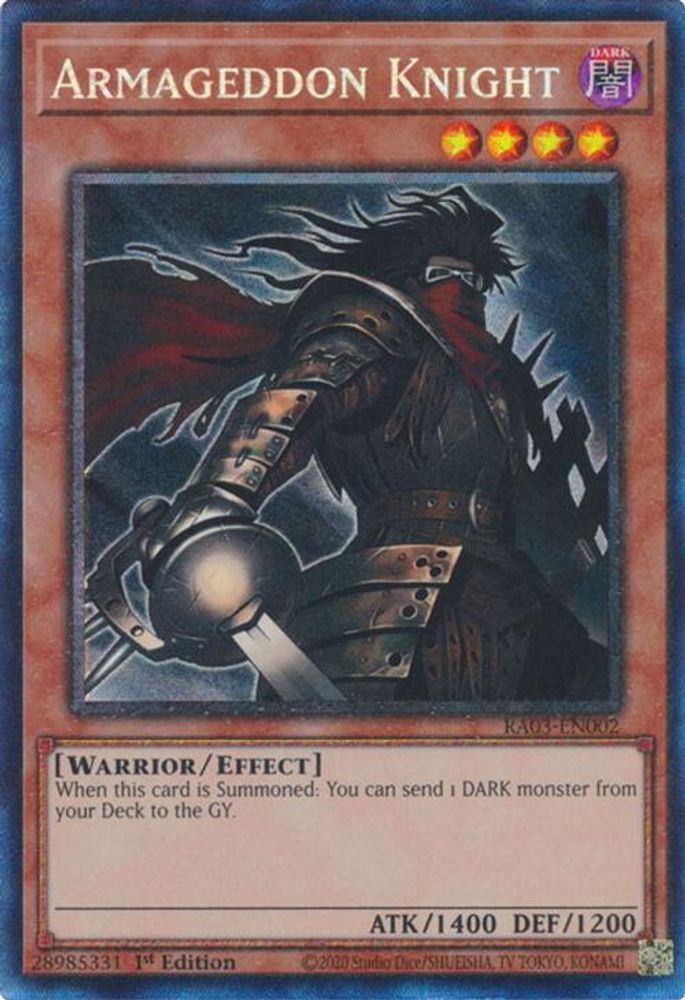 [COLLECTOR RARE] Armageddon Knight (PCR) - (RA03-EN002) - 1st Edition