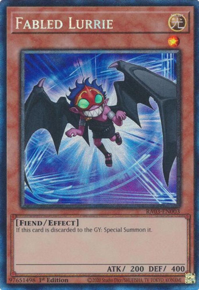 [COLLECTOR RARE] Fabled Lurrie (PCR) - (RA03-EN003) - 1st Edition