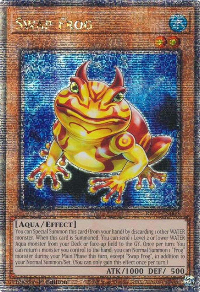 [QUARTER CENTURY RARE] Swap Frog (Quarter Century Secret Rare) - (RA03-EN005) - 1st Edition