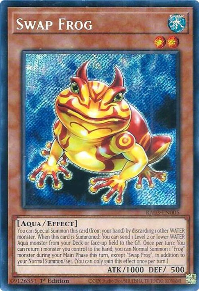 [SECRET RARE] Swap Frog (Secret Rare) - (RA03-EN005) - 1st Edition