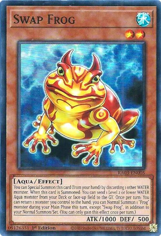 [SUPER RARE] Swap Frog - (RA03-EN005) - 1st Edition