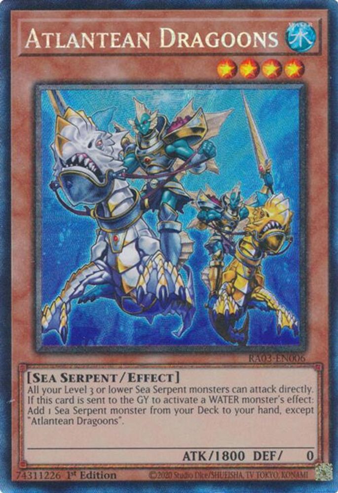 [COLLECTOR RARE] Atlantean Dragoons (PCR) - (RA03-EN006) - 1st Edition