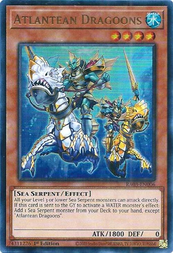 [ULTRA RARE] Atlantean Dragoons (UR) - (RA03-EN006) - 1st Edition