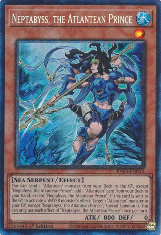 [COLLECTOR RARE] Neptabyss, the Atlantean Prince (PCR) - (RA03-EN013) - 1st Edition