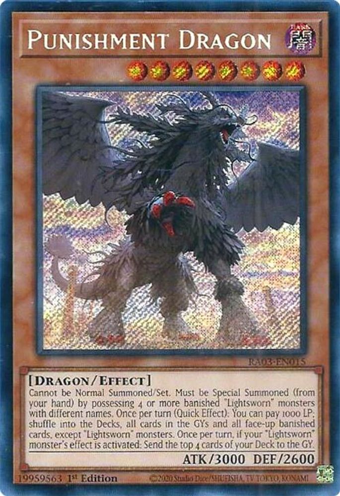 [SECRET RARE] Punishment Dragon (Secret Rare) - (RA03-EN015) - 1st Edition