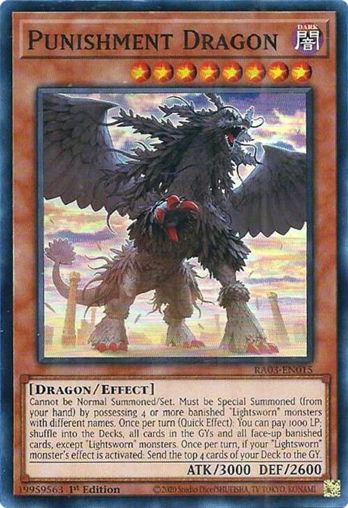 [SUPER RARE] Punishment Dragon - (RA03-EN015) - 1st Edition