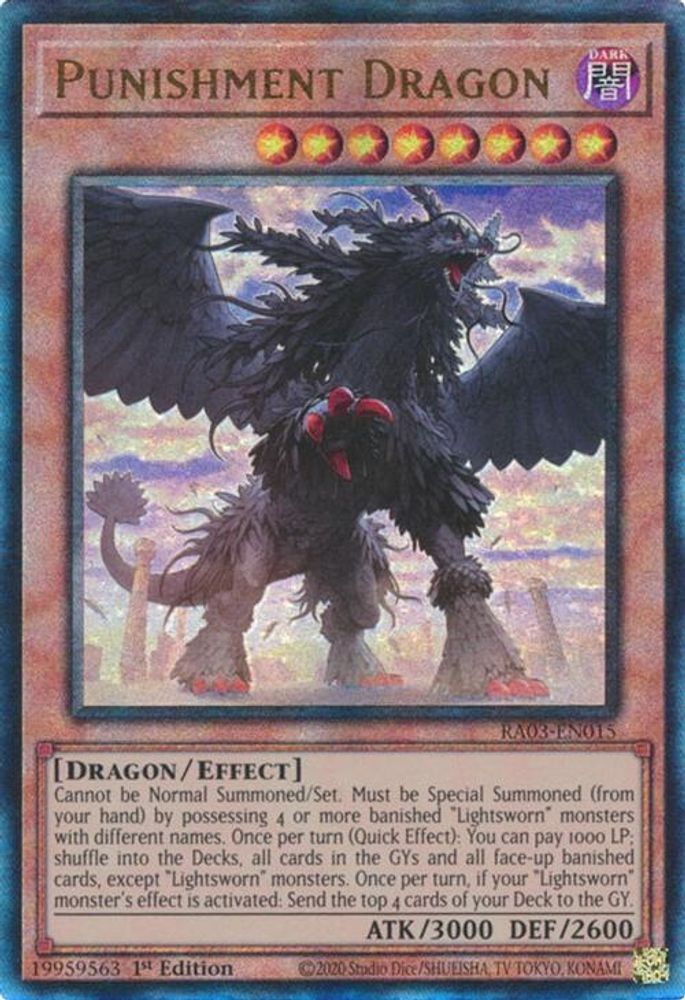 [ULTIMATE RARE] Punishment Dragon (PUR) - (RA03-EN015) - 1st Edition