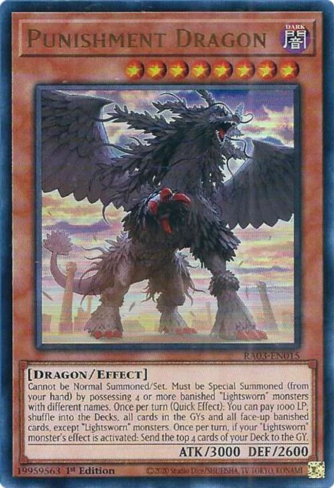 [ULTRA RARE] Punishment Dragon (UR) - (RA03-EN015) - 1st Edition