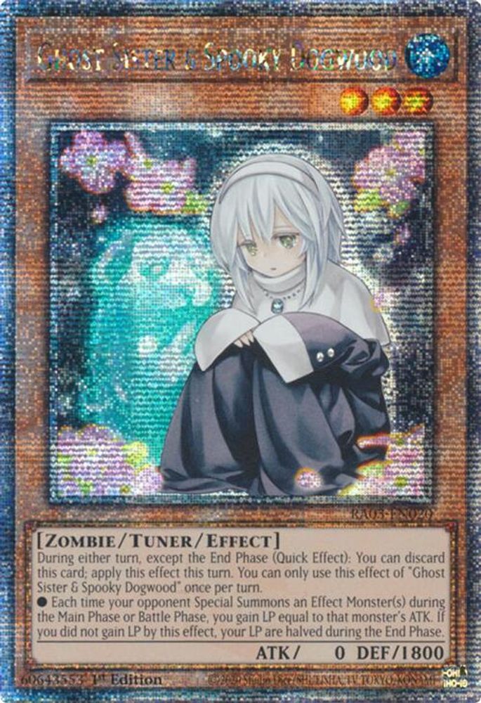 [QUARTER CENTURY RARE] Ghost Sister & Spooky Dogwood (Quarter Century Secret Rare) - (RA03-EN020) - 1st Edition