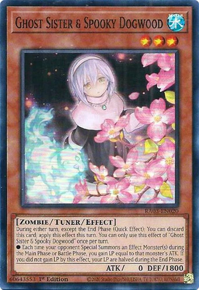 [ALTERANTE ART] [SUPER RARE] Ghost Sister & Spooky Dogwood - (RA03-EN020) - 1st Edition