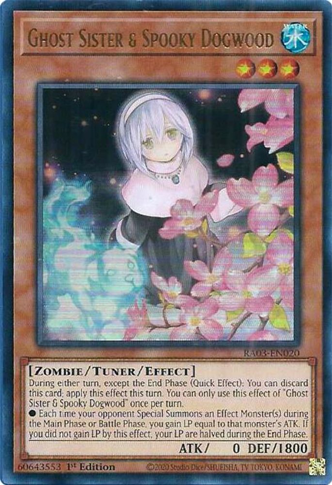 [ALTERANTE ART] [ULTRA RARE] Ghost Sister & Spooky Dogwood  (UR) - (RA03-EN020) - 1st Edition