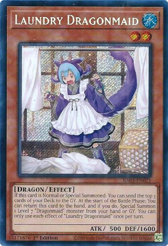 [SECRET RARE] Laundry Dragonmaid (Secret Rare) - (RA03-EN021) - 1st Edition