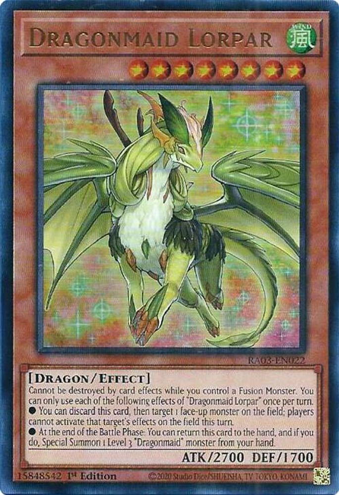 [ULTRA RARE] Dragonmaid Lorpar (UR) - (RA03-EN022) - 1st Edition