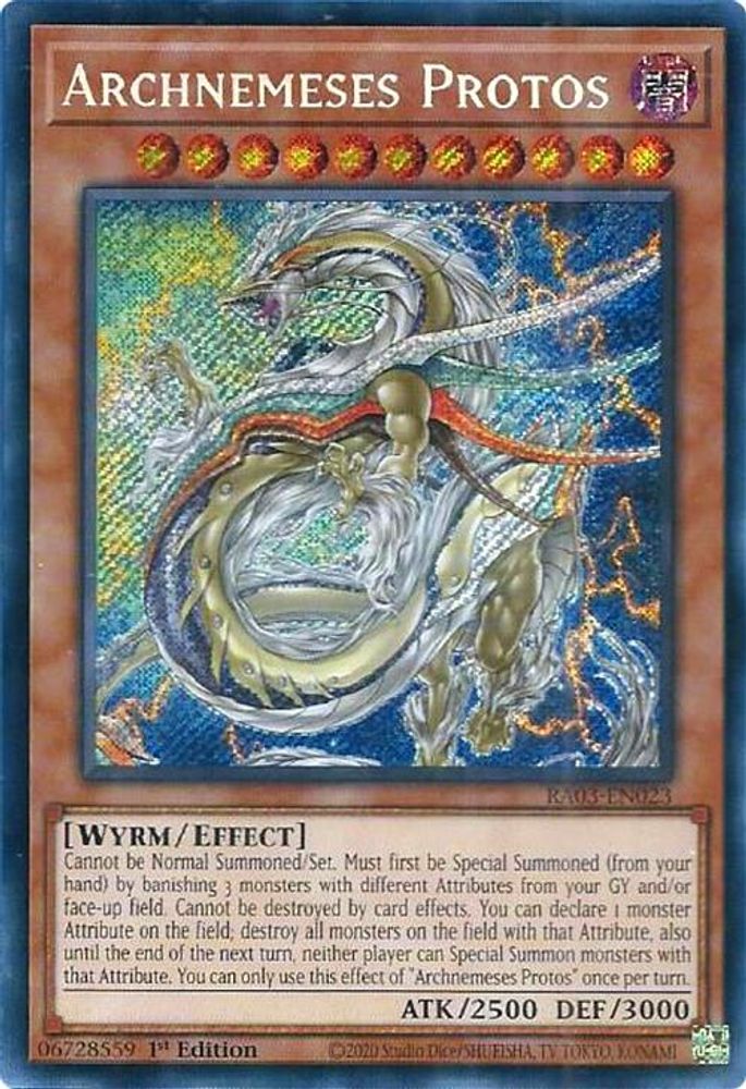 [SECRET RARE] Archnemeses Protos (Secret Rare) - (RA03-EN023) - 1st Edition