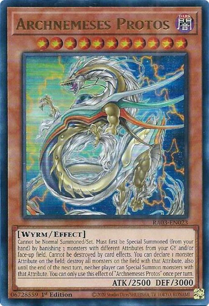 [ULTRA RARE] Archnemeses Protos (UR) - (RA03-EN023) - 1st Edition