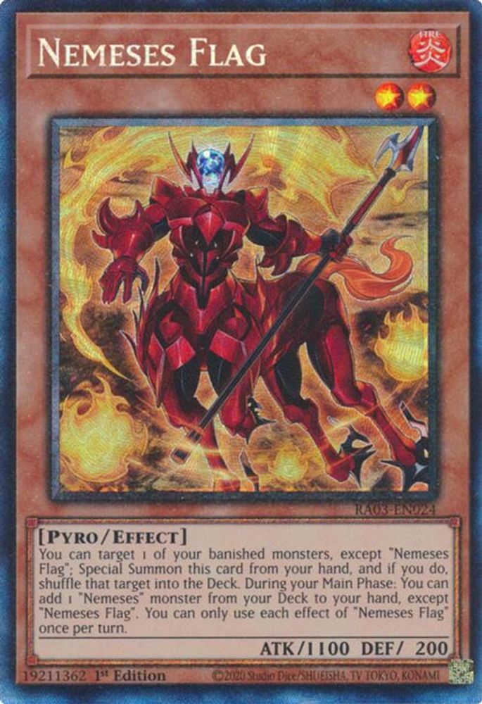 [COLLECTOR RARE] Nemeses Flag (PCR) - (RA03-EN024) - 1st Edition